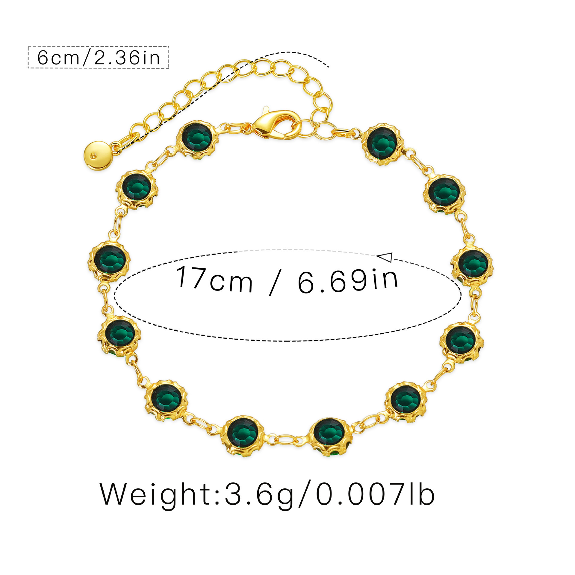 Dainty Rhinestone Bracelet for Women