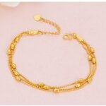 Dainty Vietnam Sand Gold Multi-Wire Bracelet For Women