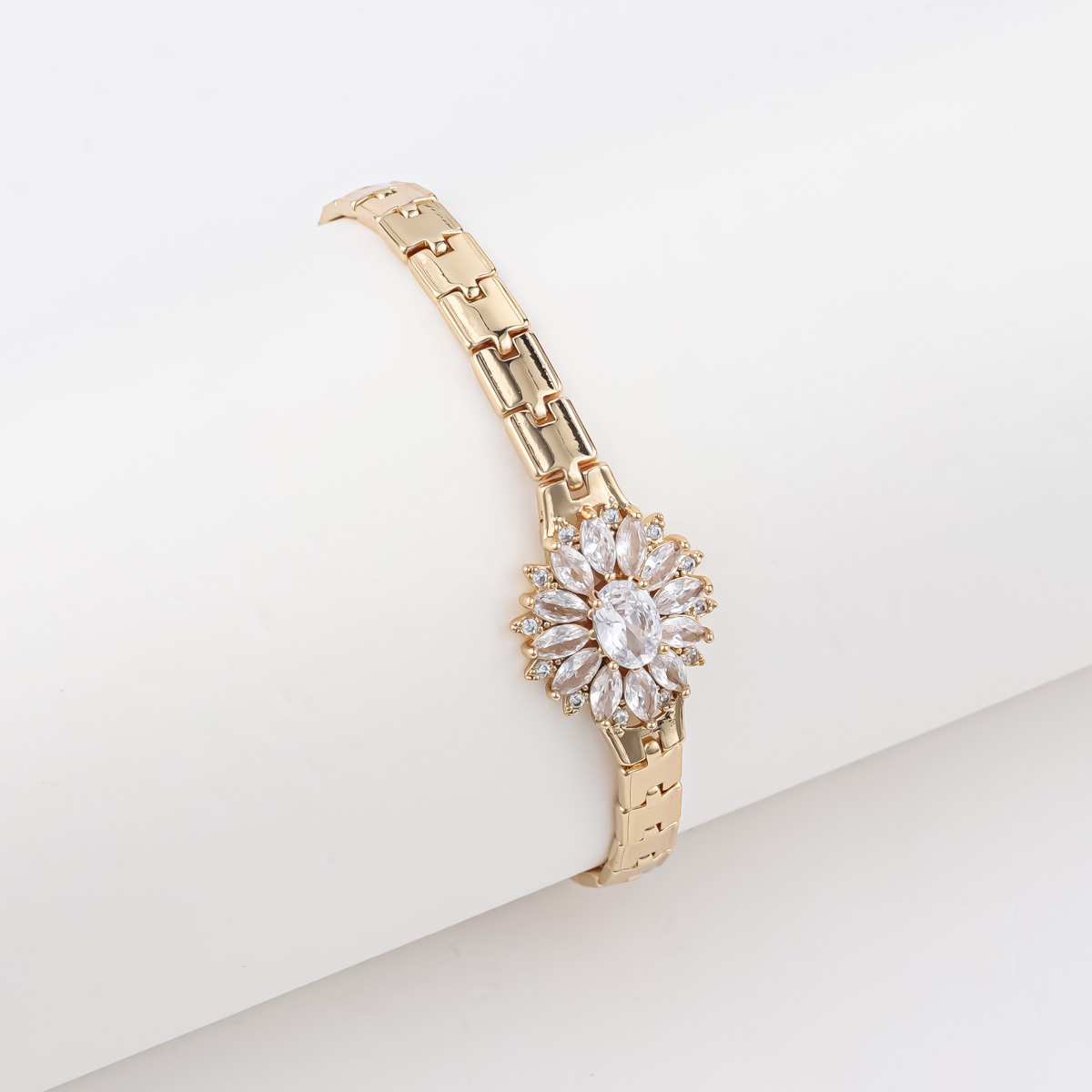 Gold Plated Butterfly Clover Bracelet for Wome