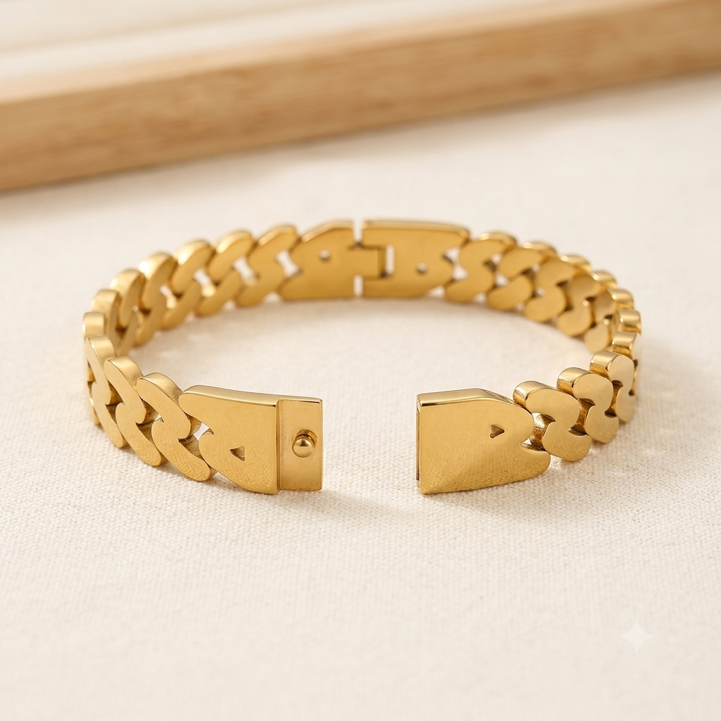 Premium Gold Link Anti-tarnish Bracelet for Women